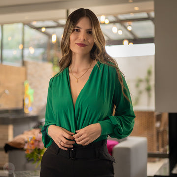 Blusa verde esmeralda