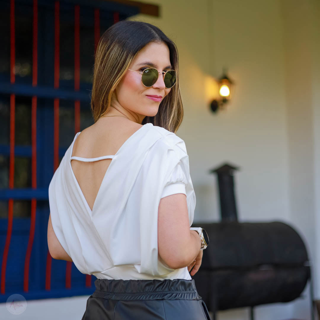 Blusa blanca prenses