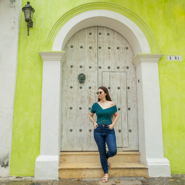 Blusa Verde Ojalillo