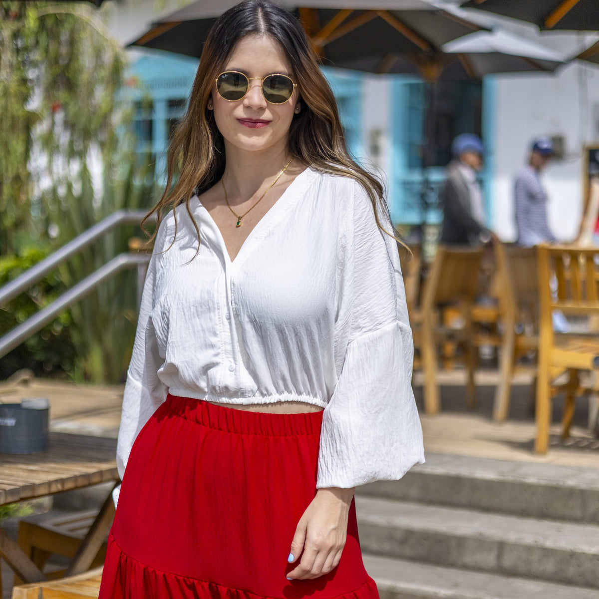Blusa blanca hindu