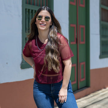 Blusa Vinotinto Cadena
