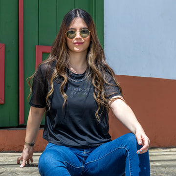 Blusa Negra Cadena