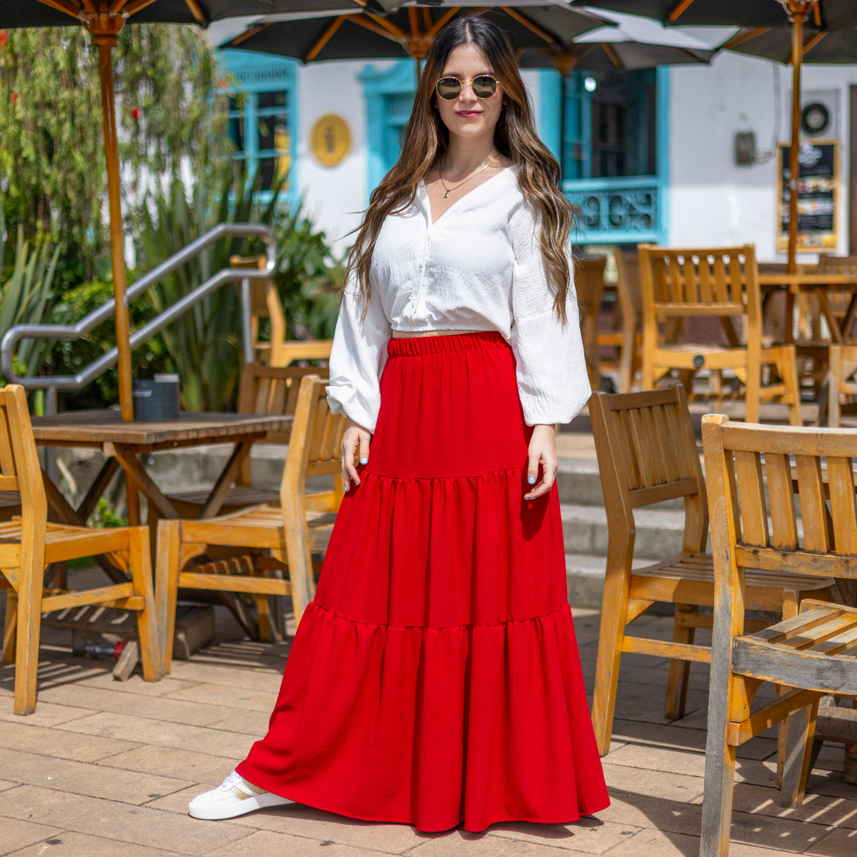 Blusa Blanca Botones