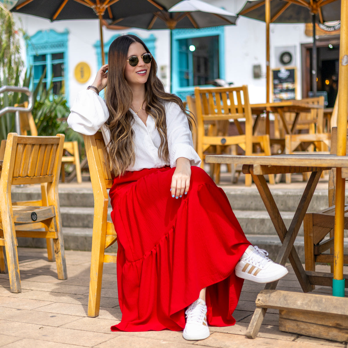 Blusa Blanca Botones