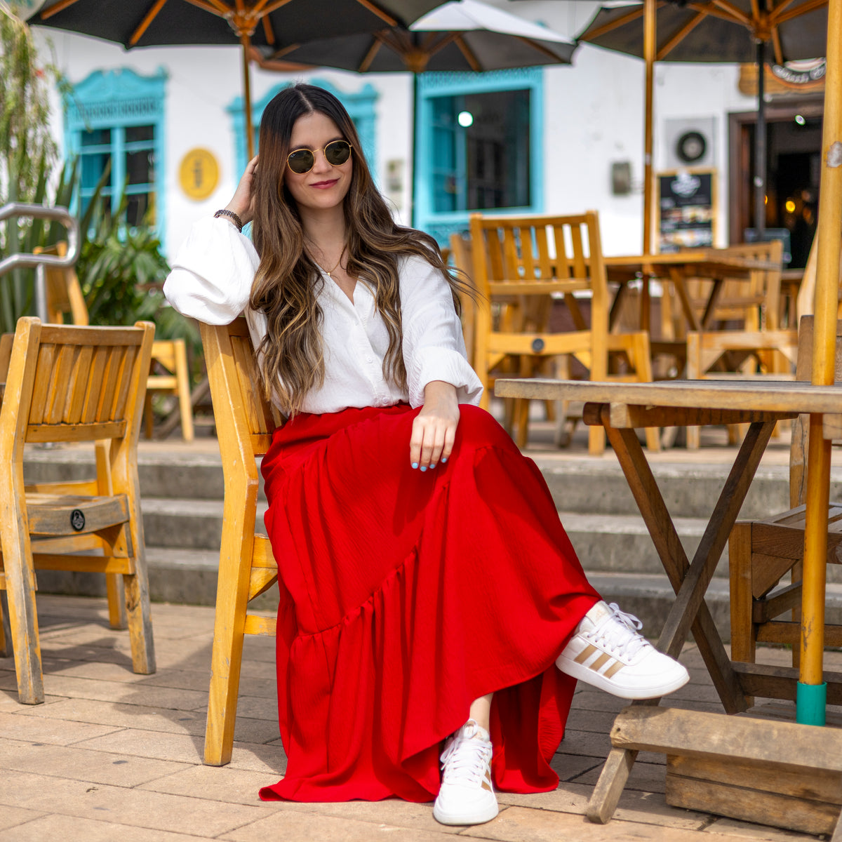 Blusa Blanca Botones