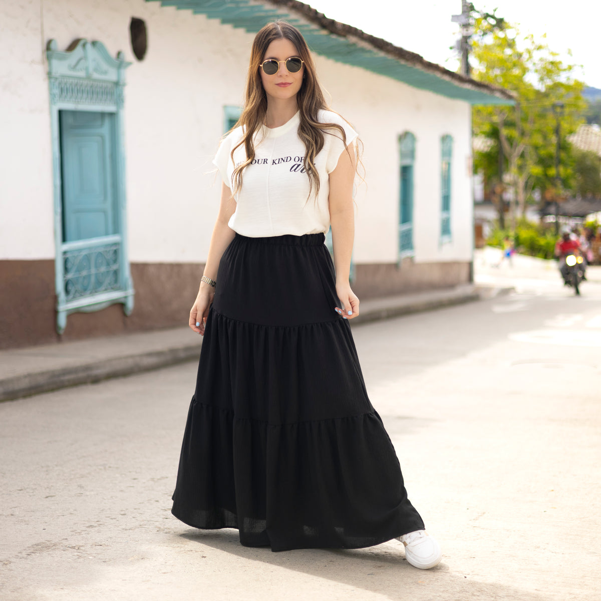Camiseta Blanca Hilos