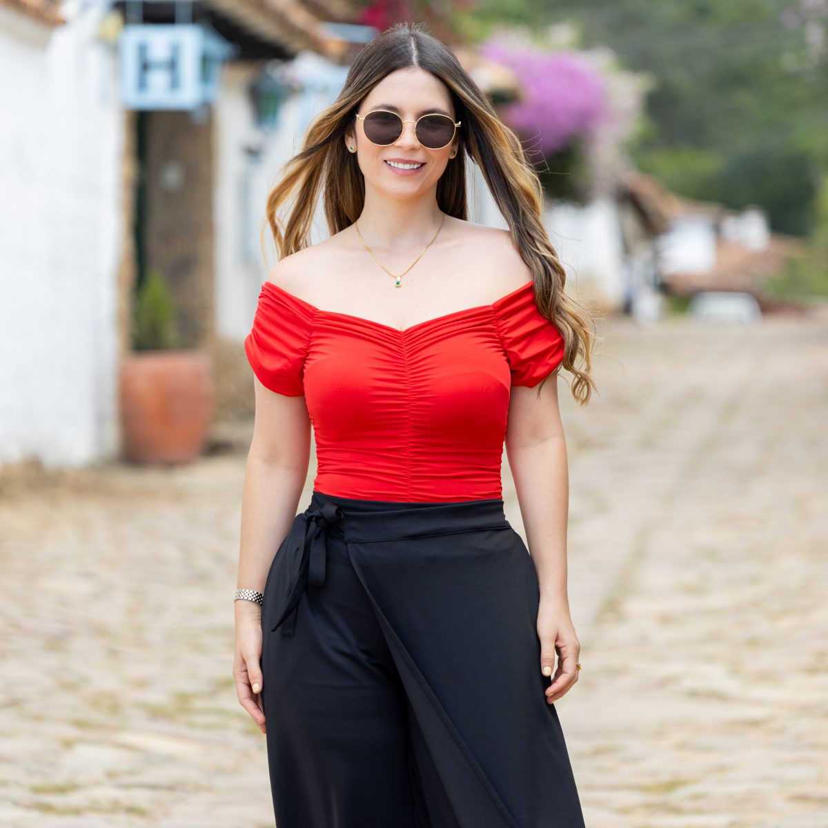 Blusa Roja Encauchada