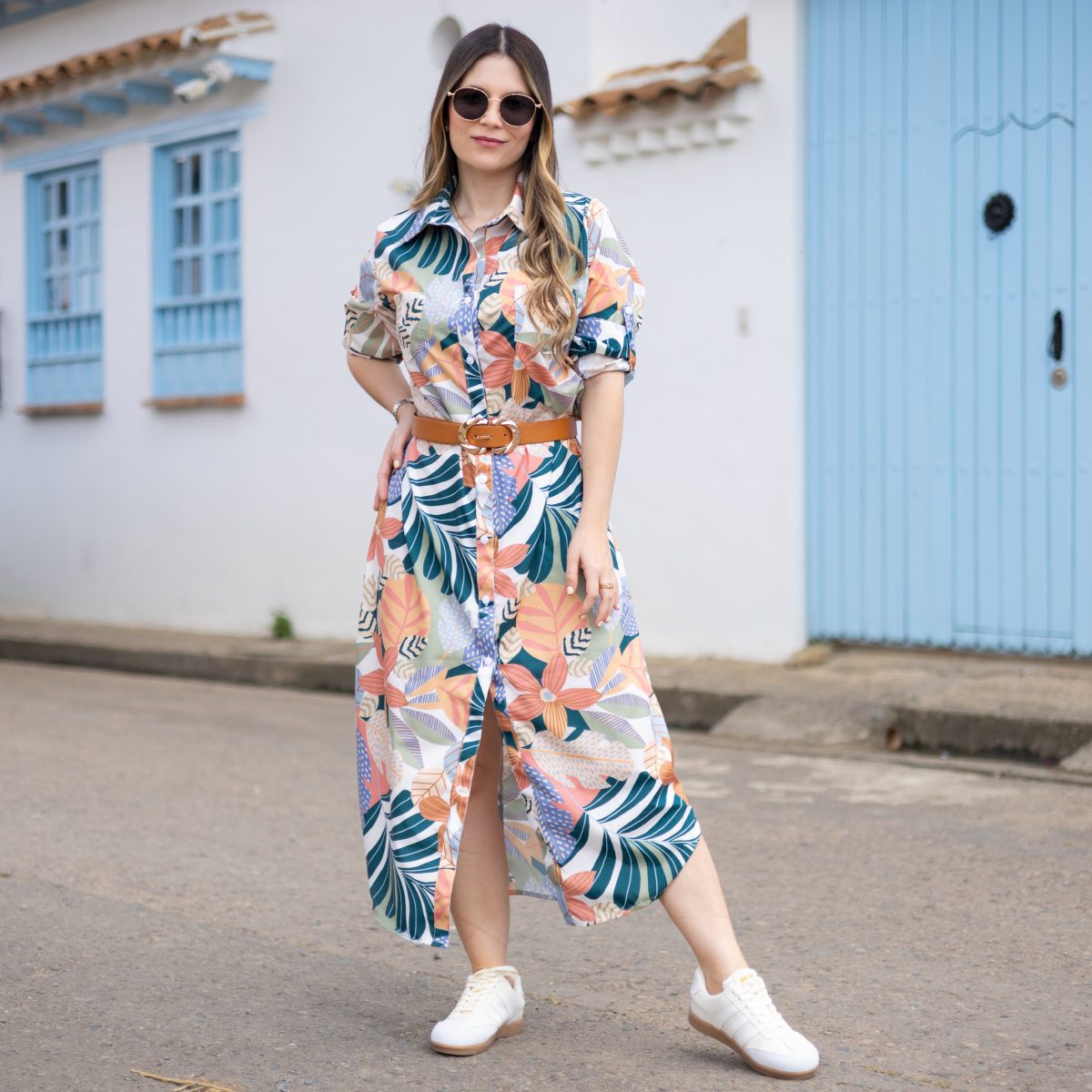 Camisero largo flores
