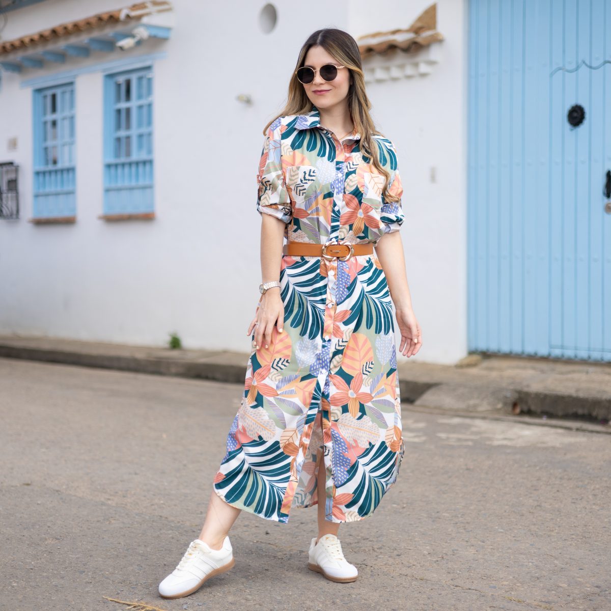 Camisero largo flores