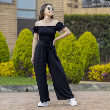 Enterizo negro pantalón New