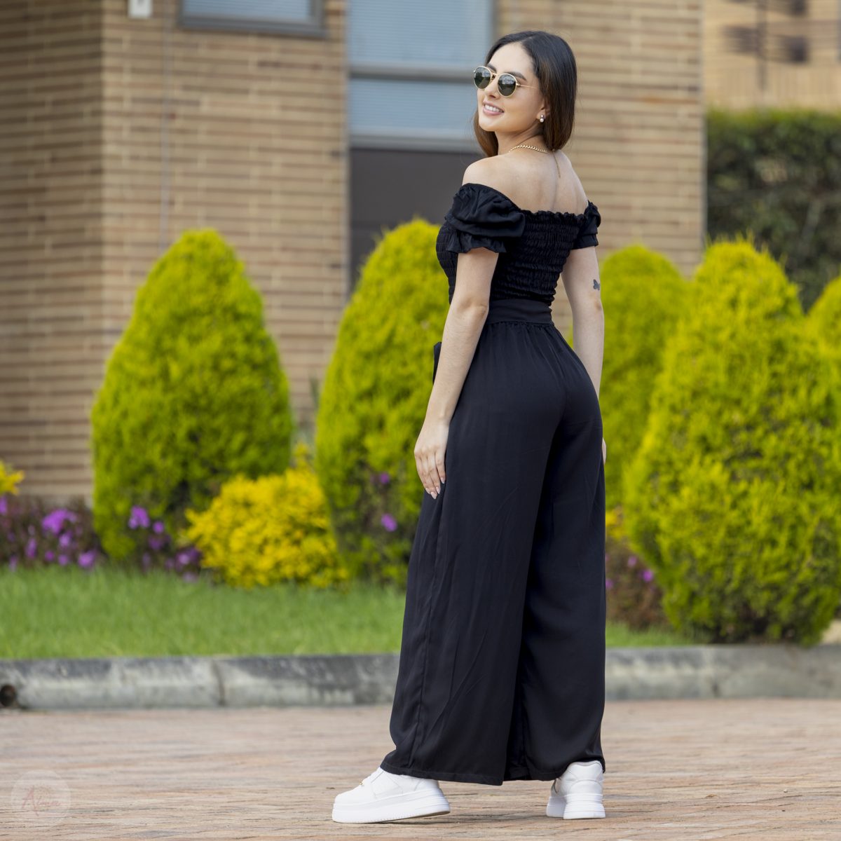 Enterizo negro pantalón New