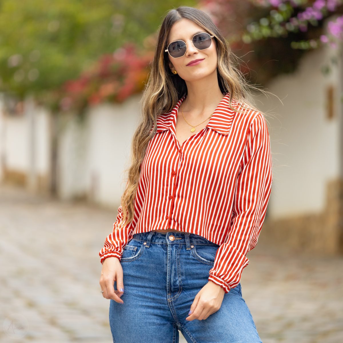 Camisera rayas rojas