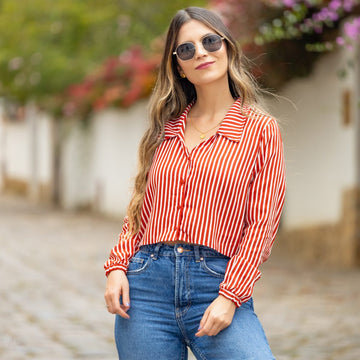 Camisera rayas rojas