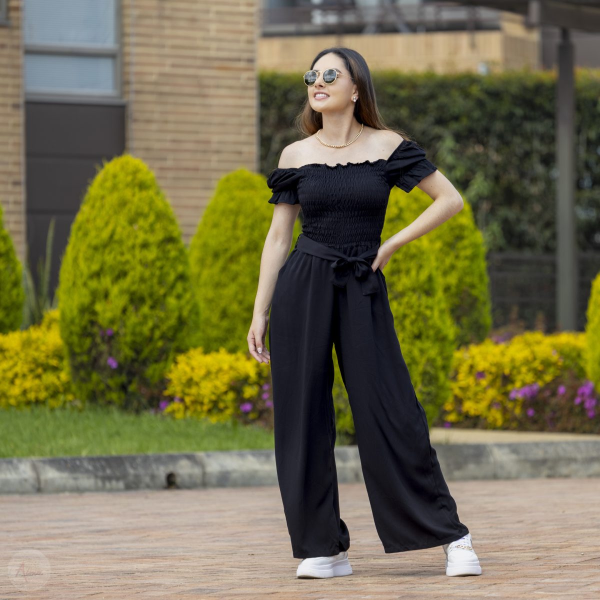 Enterizo negro pantalón New
