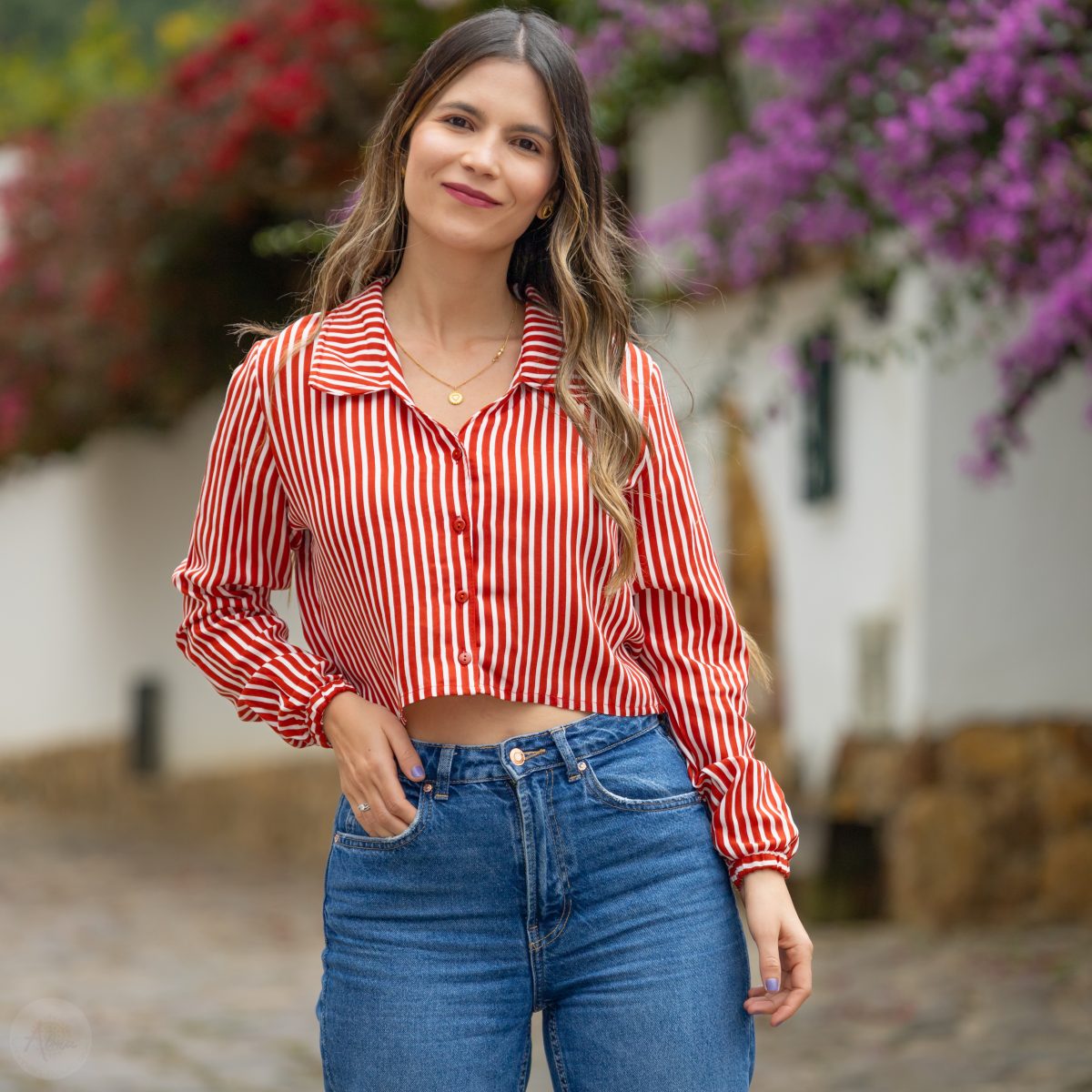 Camisera rayas rojas