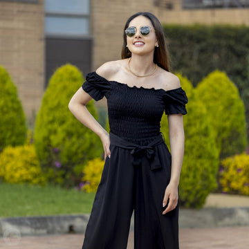 Enterizo negro pantalón New